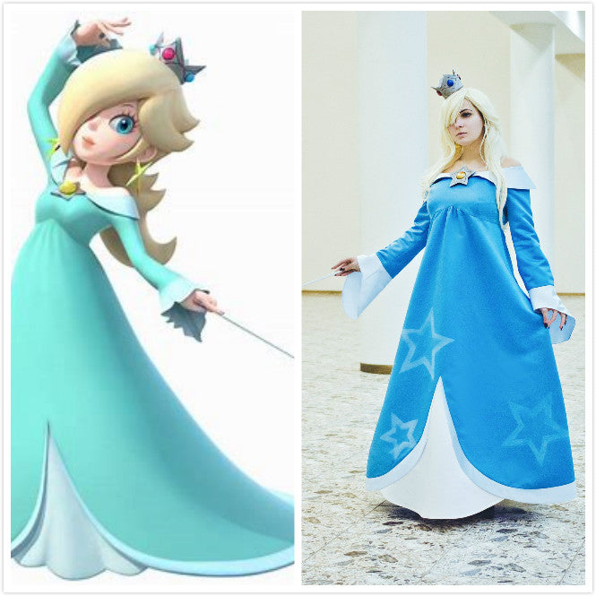 Princess Rosalina cosplay costume Super Mario Galaxy Video Game outfit –  MJcostume