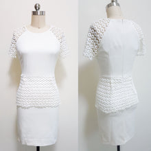 Load image into Gallery viewer, Kate Middleton Lace peplum short civil wedding dress
