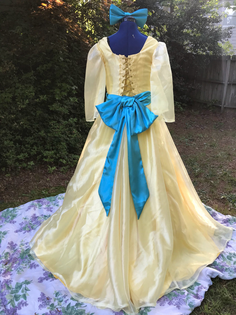 Adult Anastasia Inspired Yellow Ball Gown Once Upon a December Dress – MJcostume