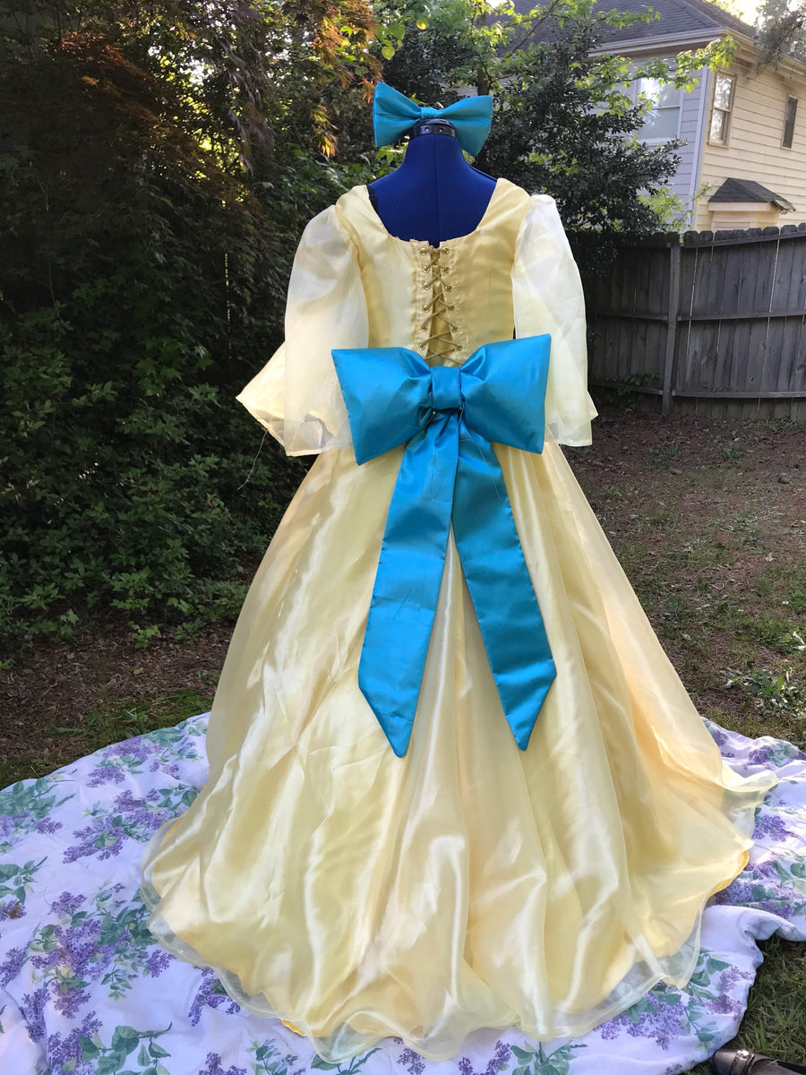 Adult Anastasia Inspired Yellow Ball Gown Once Upon a December Dress – MJcostume