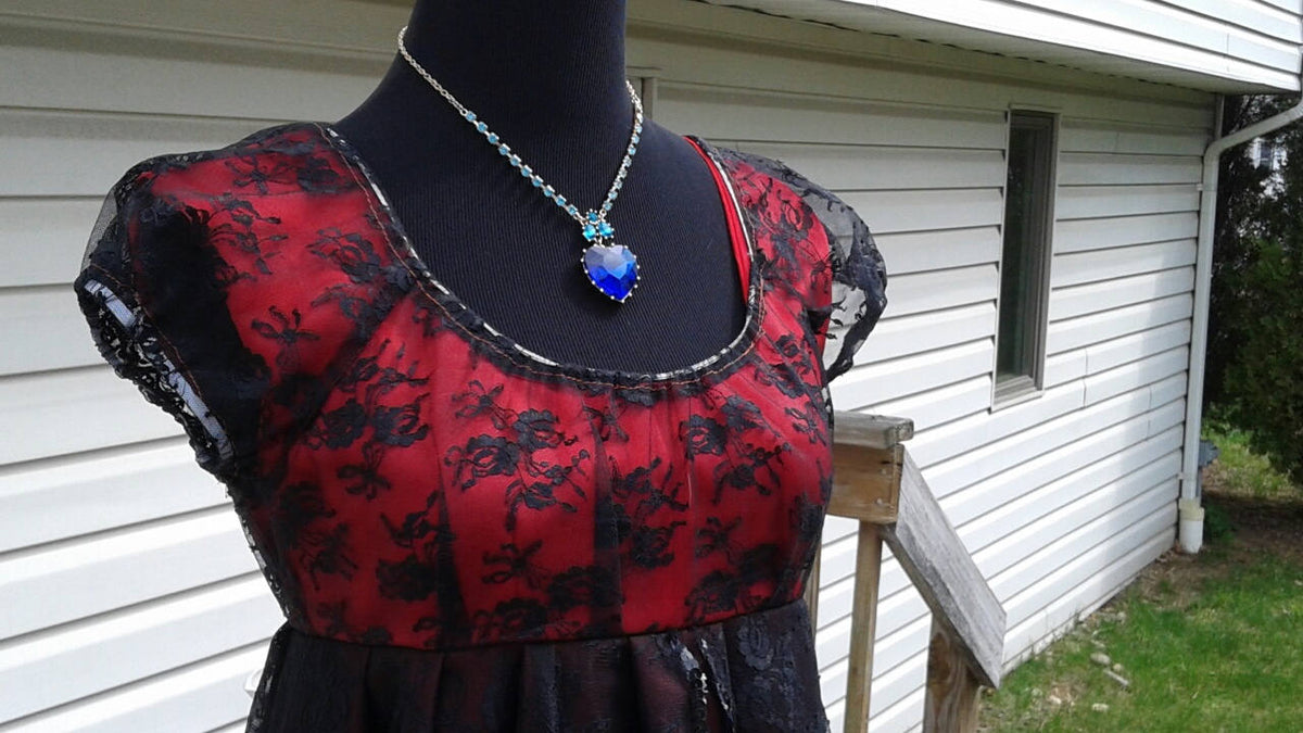 titanic rose red dress Deluxe Titanic Costume – MJcostume