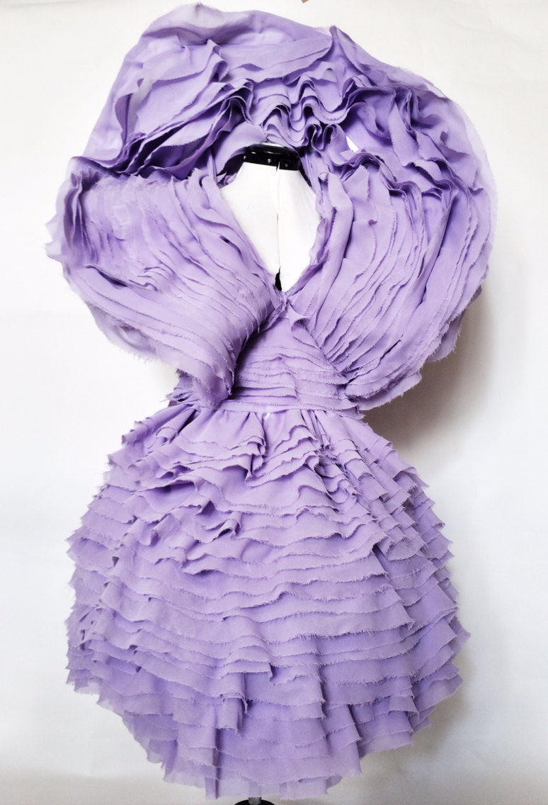 effie trinket purple dress Effie Trinket