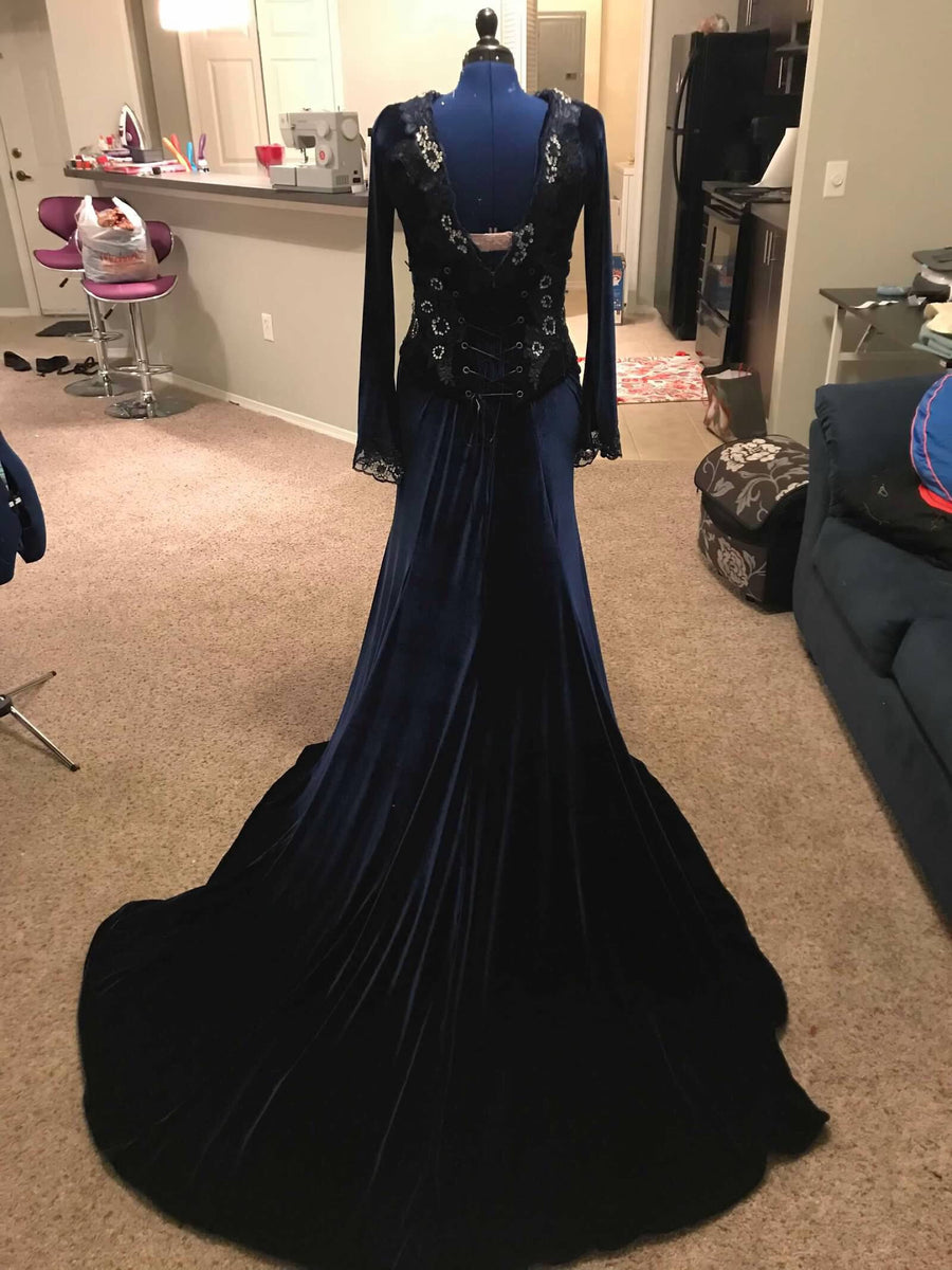 Custom Adult Blue or Navy Regina the Evil Queen Inspired Engagement Go – MJcostume
