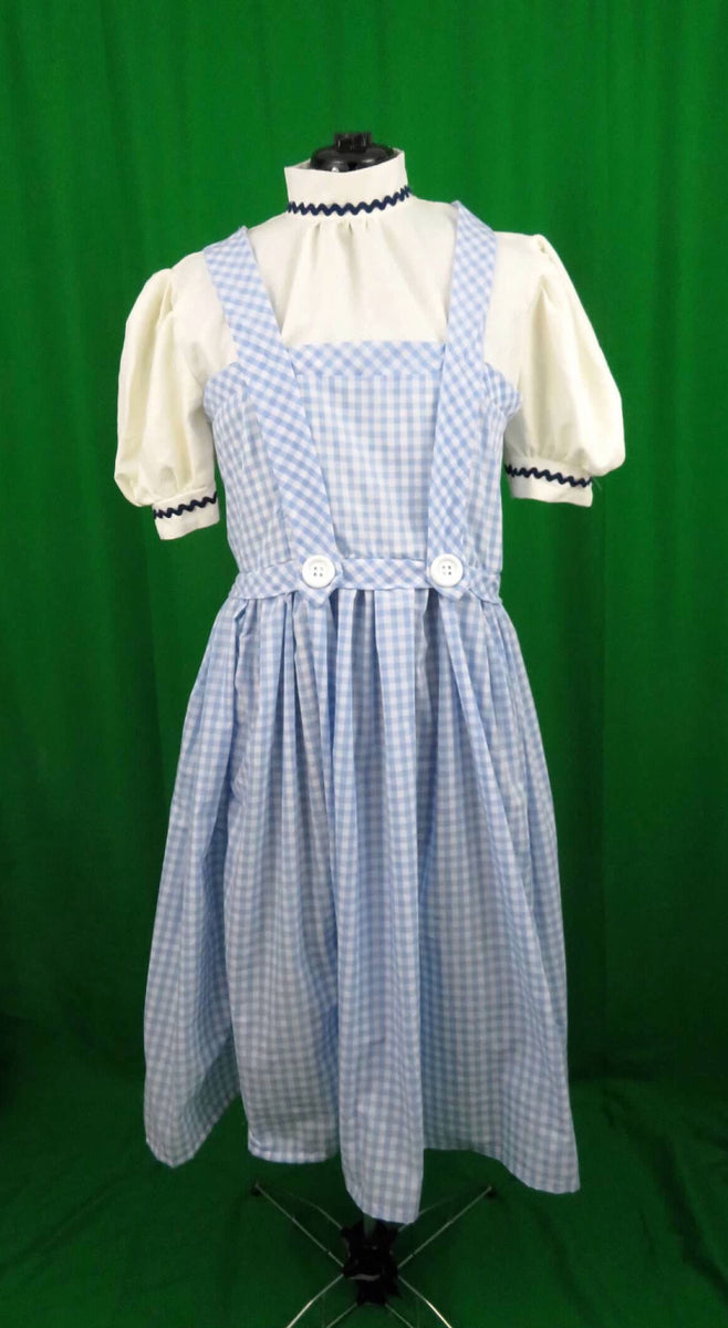 Farm girl inspired Blue & White Checkered Dress Costume Cosplay Adult MJcostume Farm girl inspired Blue & White Checkered Dress Costume Cosplay Adult MJcostume
