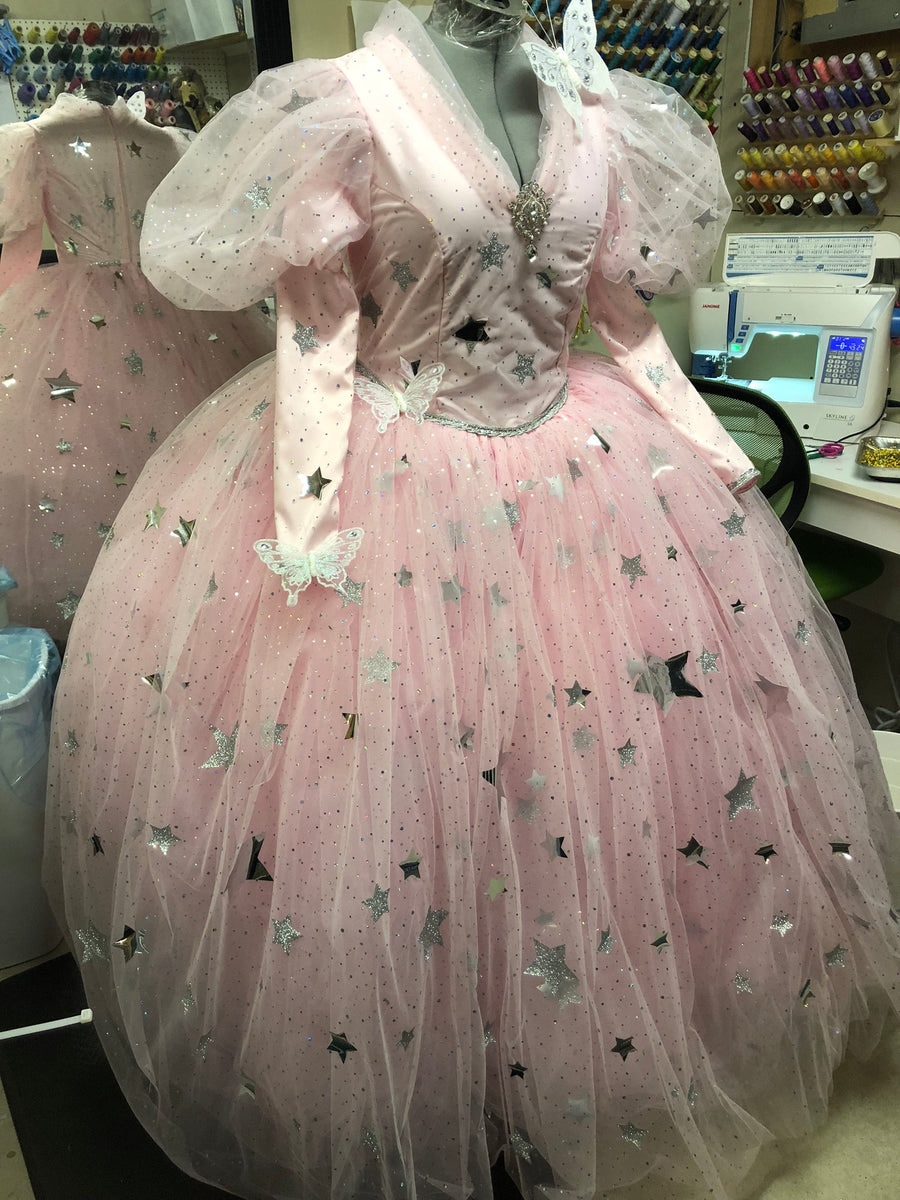 glinda the good witch dress Girls Wicked Costume Costume Includes Women's Wizard of oz Glinda
