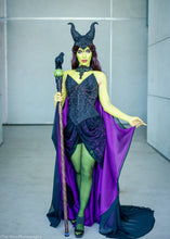 Load image into Gallery viewer, SAMPLE SALE Maleficent Costume Cosplay Corset Adult