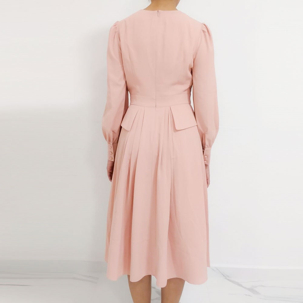 pippa middleton pink dress Pippa middleton wedding blush bridesmaid Nude pink dress – MJcostume