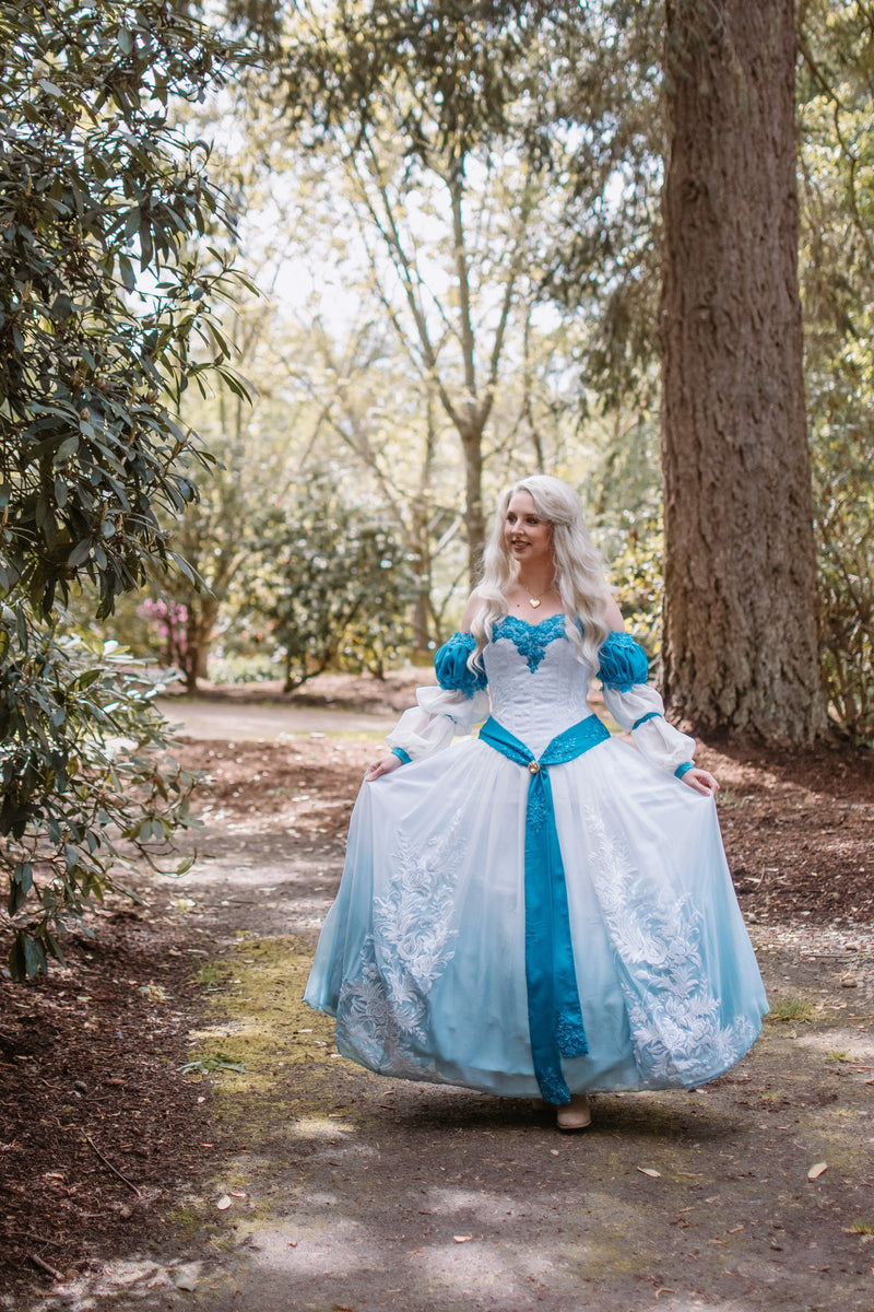 SAMPLE SALE Odette Swan Princess Dress Costume Cosplay Corset Adult Women