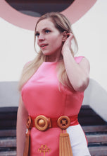 Load image into Gallery viewer, Princess Zelda Cosplay Tunic Apron Costume Legend of Zelda Cosplay Outfit Pink Zelda Dress with Belt Female Halloween Costume Idea