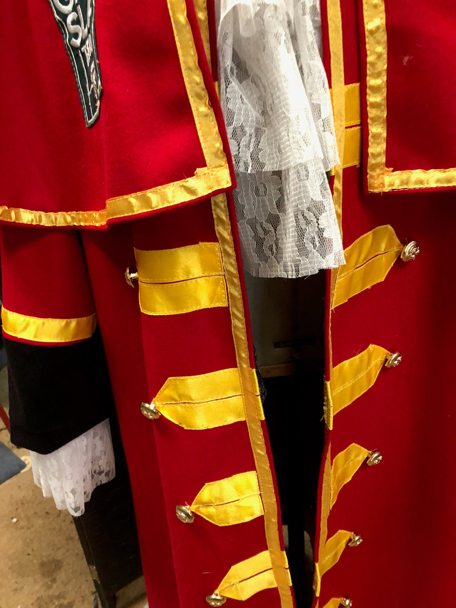 Red and Gold Town Crier costume MJcostume