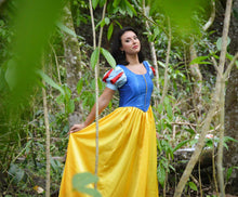 Load image into Gallery viewer, Snow White Princess Costume Once Upon A Time Dress Gown for Girls w/ Sleeve Options