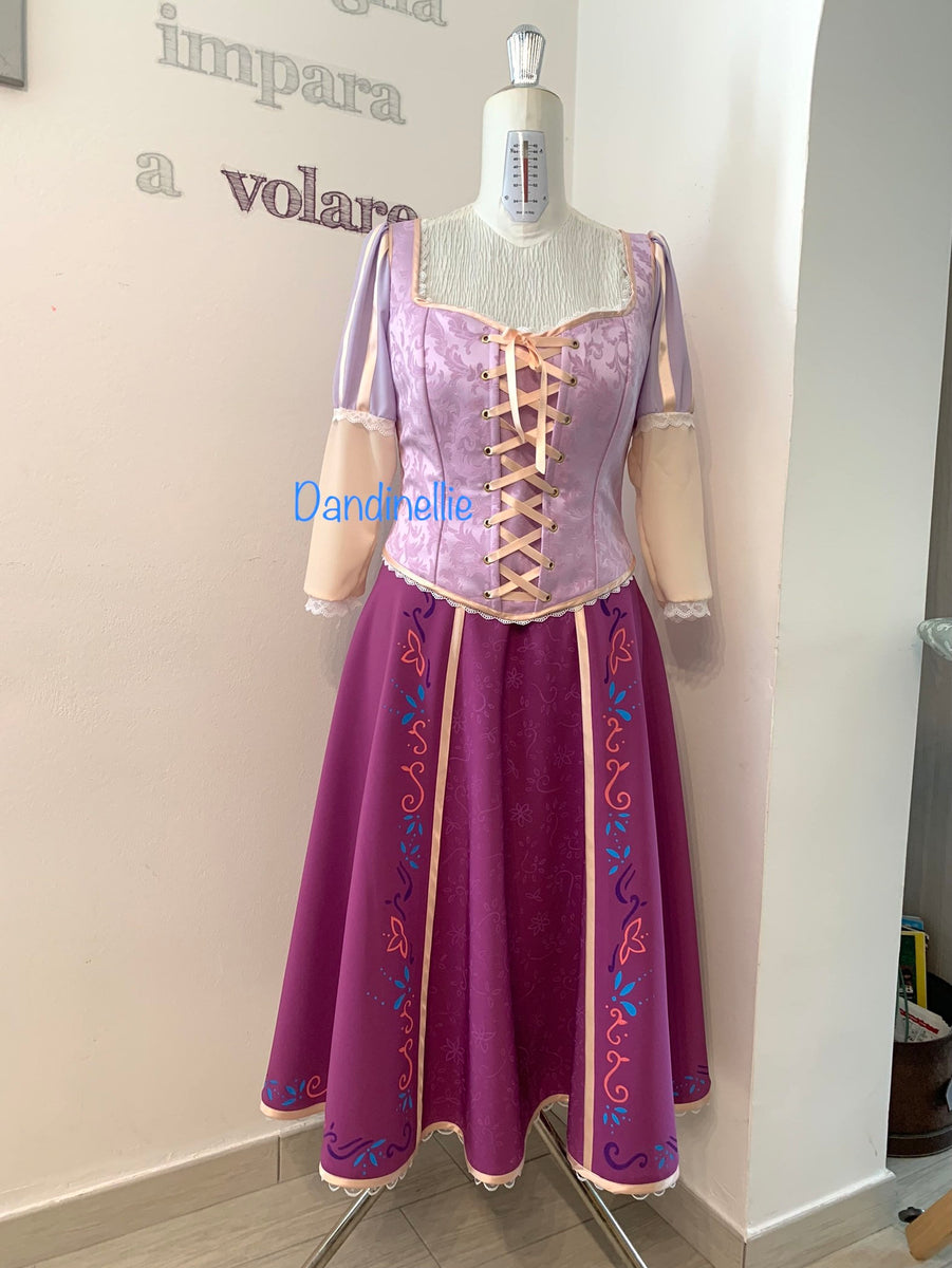Rapunzel Tangled dress Cosplay Costume – MJcostume
