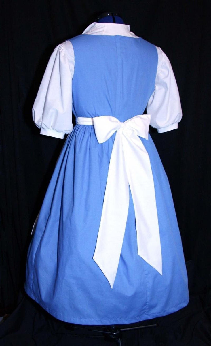 Blue ADULT Dress Cosplay Costume Size w/Bow MOM2RTK Cosplay BELLE Prov –  MJcostume