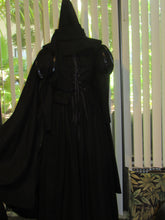 Load image into Gallery viewer, Wicked Witch Costume Cosplay Dress Belt Cape Hat for Teens/Adults