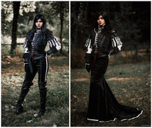 Load image into Gallery viewer, Yennefer Cosplay costume Highly detailed Yennefer's black dress Yennefer Cosplay Outfit Black Full Set Lady Witch Costume Saga Cosplay