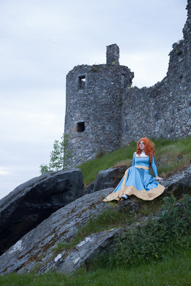 Merida Brave blue princess dress MJcostume Merida Brave blue princess dress MJcostume