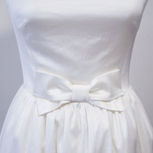 Load image into Gallery viewer, White bridal gown cocktail  Jackie Kennedy Inspired White evening gown wedding dress
