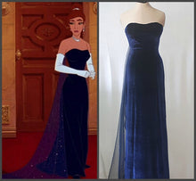 Load image into Gallery viewer, Anastasia 1997 Anya Blue Dress Princess Anastasia Costume for Women