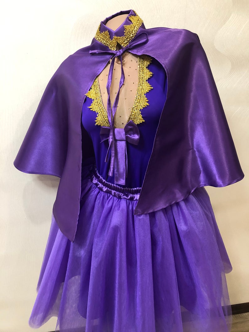 purple dress greatest showman Ladies GREATEST SHOWMAN Costume Women's ANNE WHEELER THIS IS ME ZENDAYA Dance