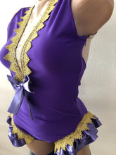 Load image into Gallery viewer, The Greatest Showman Anne Wheeler Costume Purple Outfit for Women Adults Bodysuit Cape Gloves