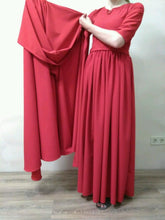 Load image into Gallery viewer, The Handmaid's Tale Costume Bonnet Red Dress Hooded Cloak