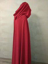 Load image into Gallery viewer, The Handmaid's Tale Costume Bonnet Red Dress Hooded Cloak