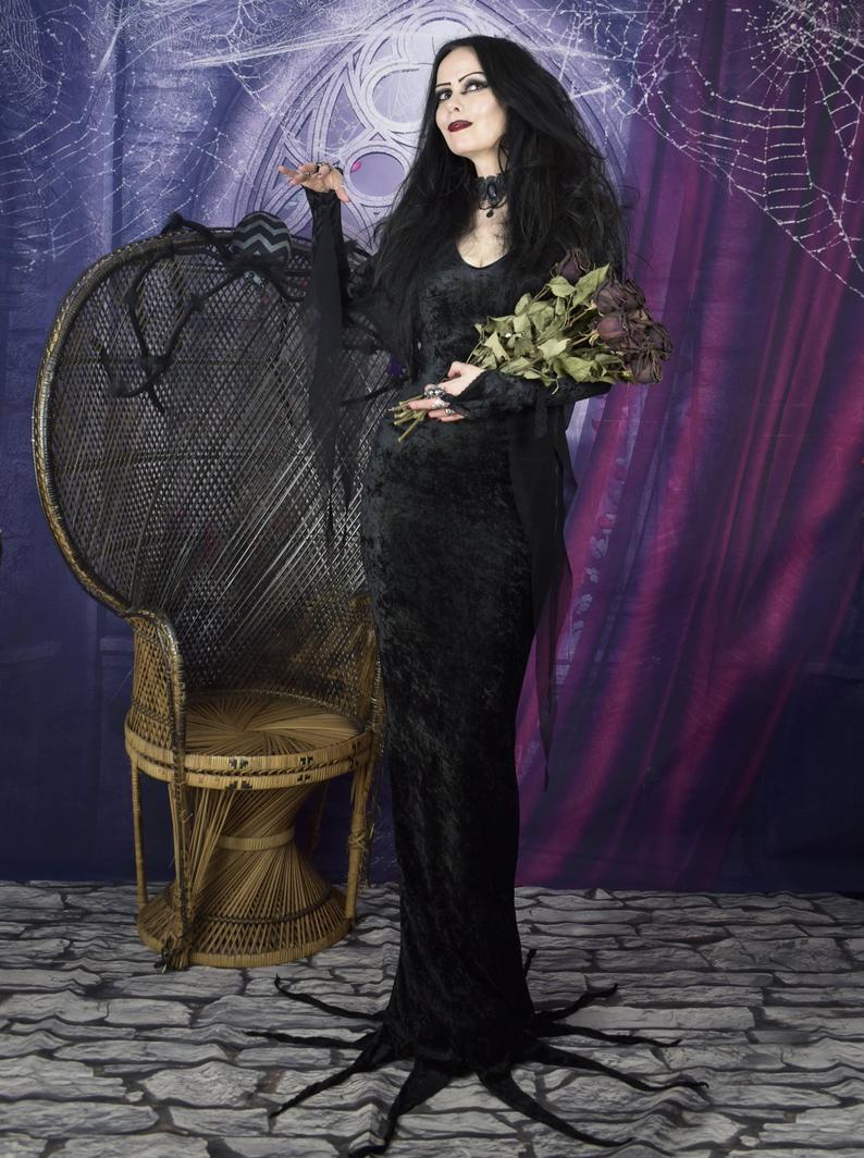 Morticia Addams Dress Morticia Addams Costume for Adult – MJcostume