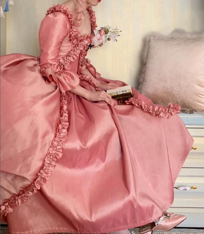 Pink Marie Antoinette Dress Victorian inspired rococo Baroque costume –  MJcostume