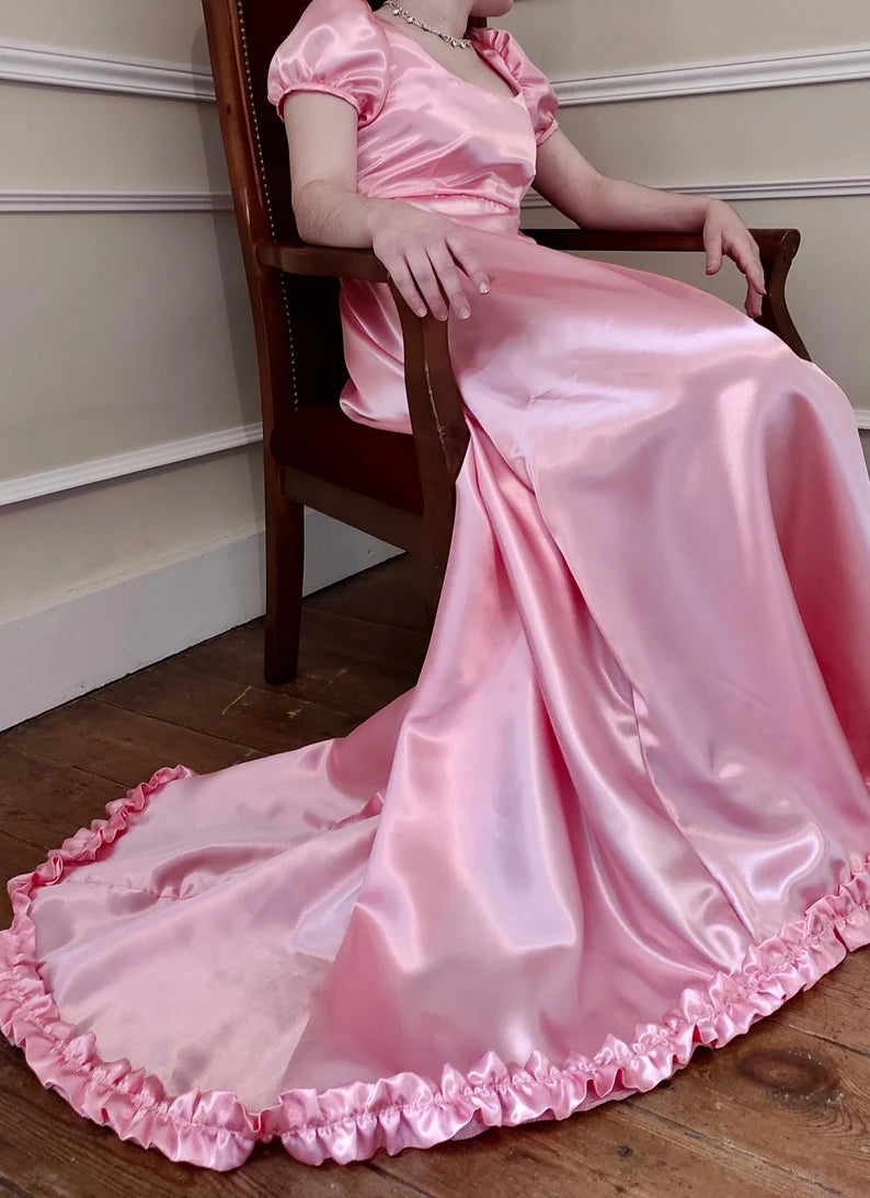 Pink Regency Dress 1st Empire Dress MJcostume Pink Regency Dress 1st Empire Dress MJcostume