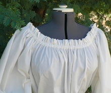 Load image into Gallery viewer, Renaissance Peasant Boho Shirt Blouse Chemise Pirate Wench Shirt Plus Size