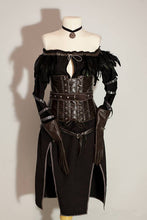 Load image into Gallery viewer, Yennefer Alternative Cosplay Costume Black Outfit with Corset