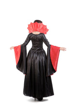 Load image into Gallery viewer, Vampire Costume Women&#39;s Vampiress Size 14  A fatally charming red and black satin vampire dress
