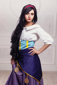 Esmeralda cosplay costume gypsy dress The Hunchback of Notre Dame Romani hunchback Quasimodo adult Halloween costume