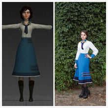 Load image into Gallery viewer, Elizabeth classic Bioshock cosplay costume outfit from Bioshock video game trilogy Halloween costume