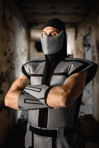 Smoke cosplay costume from The Ultimate Mortal Kombat ninja outfit Halloween costume