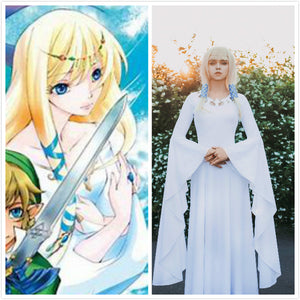 Goddess Hylia Cosplay Costume from the Legend of Zelda Halloween costume