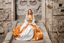 Load image into Gallery viewer, Game of Thrones made to order costume Cersei Lannister in White High quality handmade costume of fine detail and materials