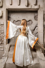 Load image into Gallery viewer, Game of Thrones made to order costume Cersei Lannister in White High quality handmade costume of fine detail and materials