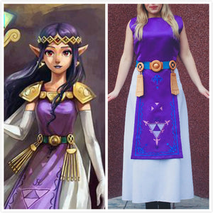 Princess Hilda Cosplay tunic apron costume from the Legend of Zelda halloween costume