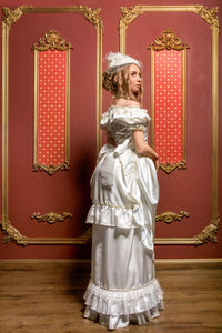 Made to Order Womens' Historical Costume Anna Karenina A satin and lace Victorian dress with bustle