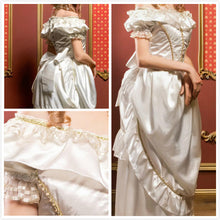 Load image into Gallery viewer, Made to Order Womens&#39; Historical Costume Anna Karenina A satin and lace Victorian dress with bustle