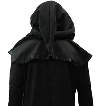 Load image into Gallery viewer, Black Cotton Drill Ghost Nameless Ghoul Robe Coat Cosplay LARP Steampunk