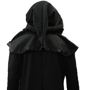 Black Cotton Drill Ghost Nameless Ghoul Robe Coat Cosplay LARP Steampunk