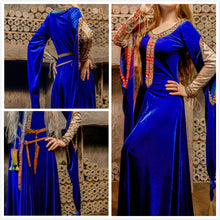 Load image into Gallery viewer, Made to order Women&#39;s Historical Costume Princess Ophelia A reproduction of traditional 14th c dressmaking