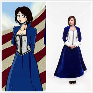 Elizabeth cosplay costume dress from Bioshock Infinite outfit from Bioshock video game trilogy Halloween costume