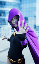 Load image into Gallery viewer, Raven from Teen Titans Go cosplay cloak Teen titans go party Halloween cartoon network clothing DC comics Young justice