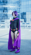 Load image into Gallery viewer, Raven from Teen Titans Go cosplay cloak Teen titans go party Halloween cartoon network clothing DC comics Young justice