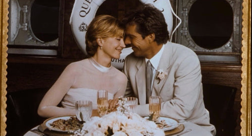 Finale scene minimalistic bridal gown Long sleeve wedding gown  Parents Trap Wedding dress