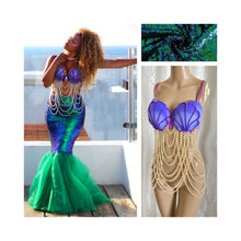 Load image into Gallery viewer, Adult Mermaid Costume Made by the Original Designer Ariel Halloween Costume Each Item Sold Separate