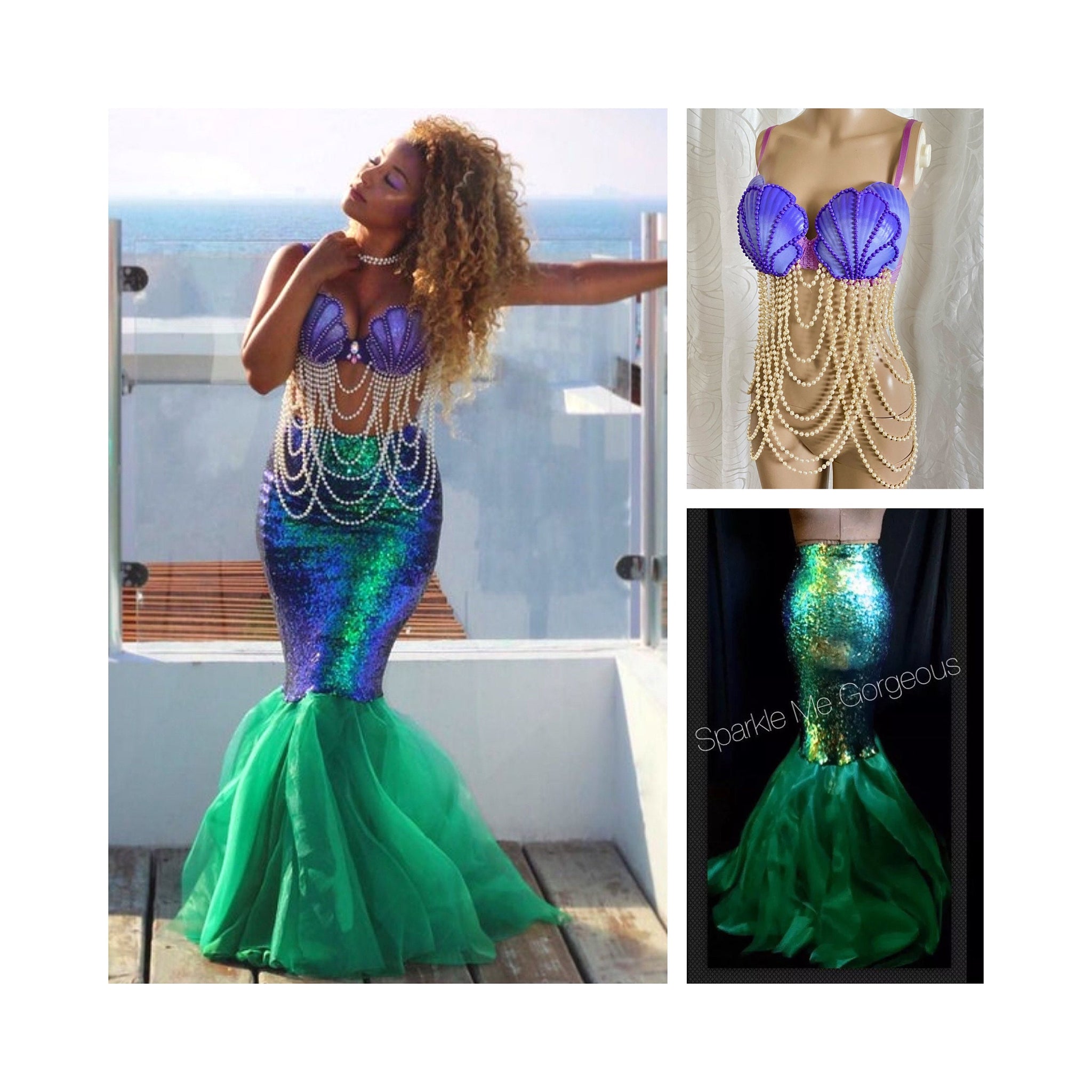Adult Mermaid Costume Made by the Original Designer Ariel Halloween Co – MJcostume